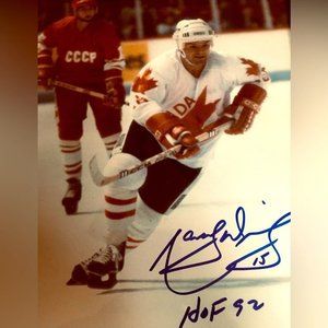 Marcel Dionne At 1981 Canada Cup signed